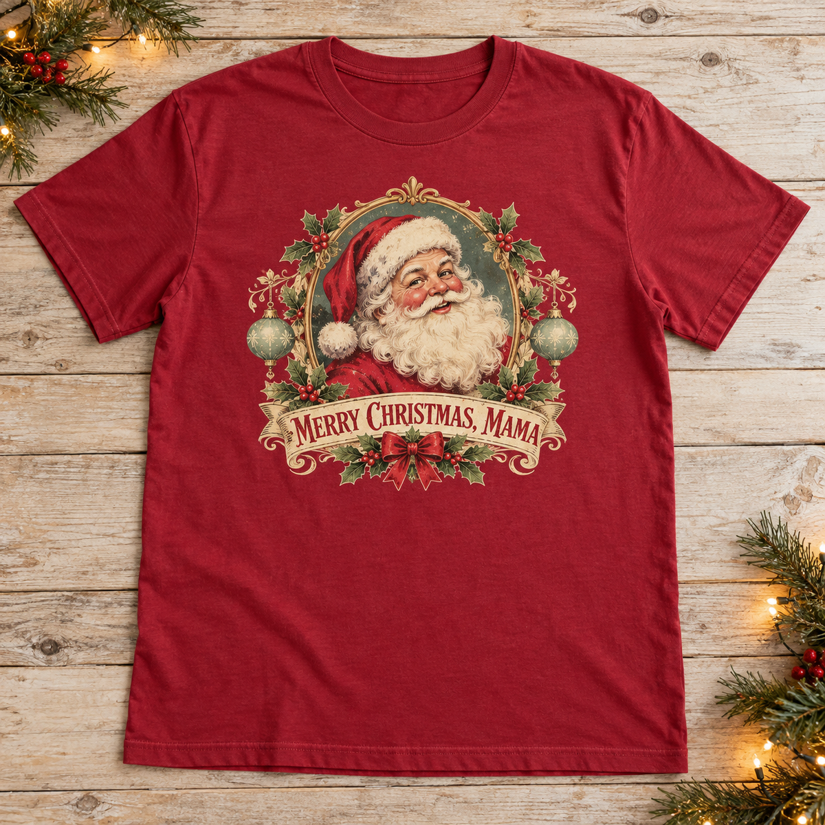 Merry Christmas Mama — Vintage Santa