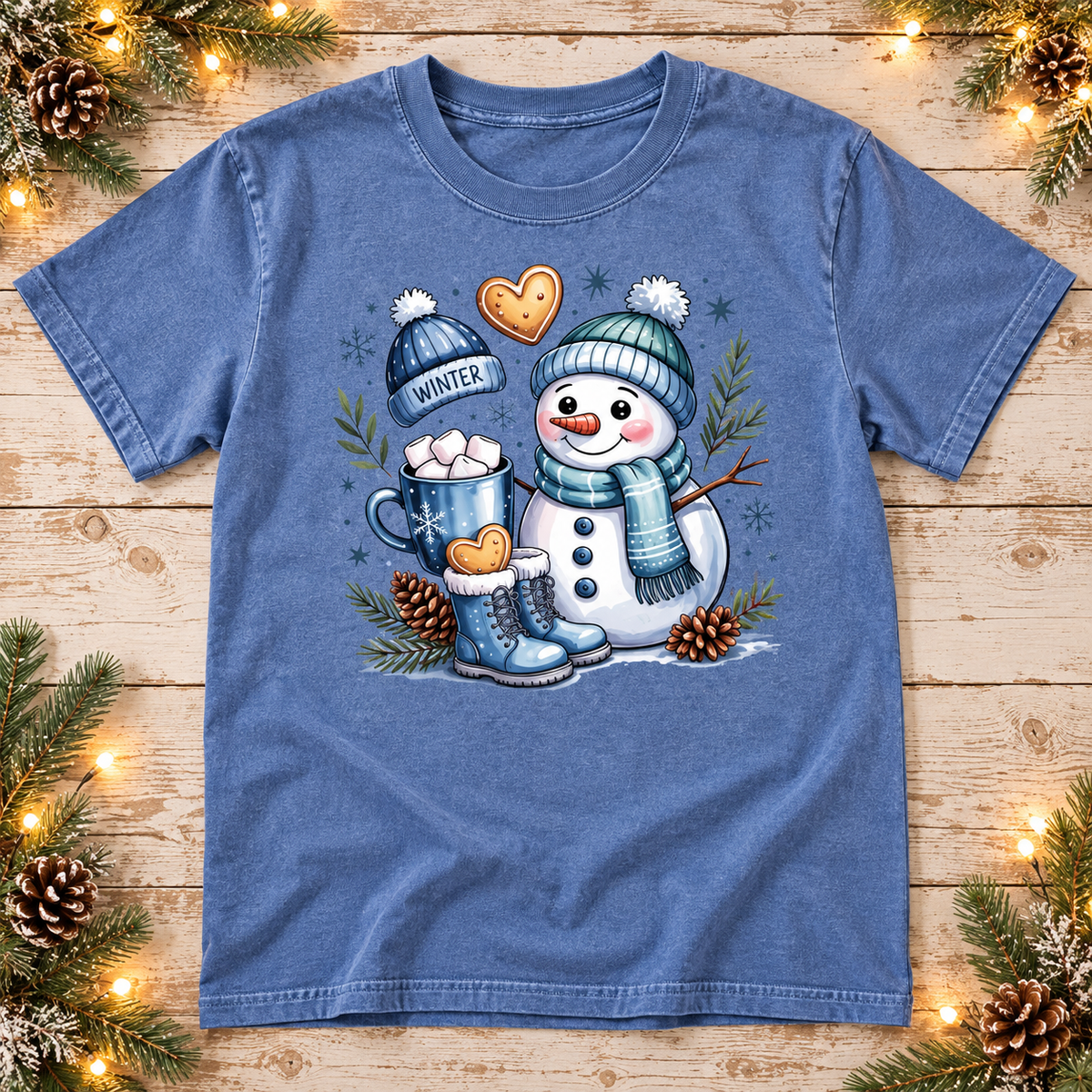 Winter Snowman & Hot Cocoa