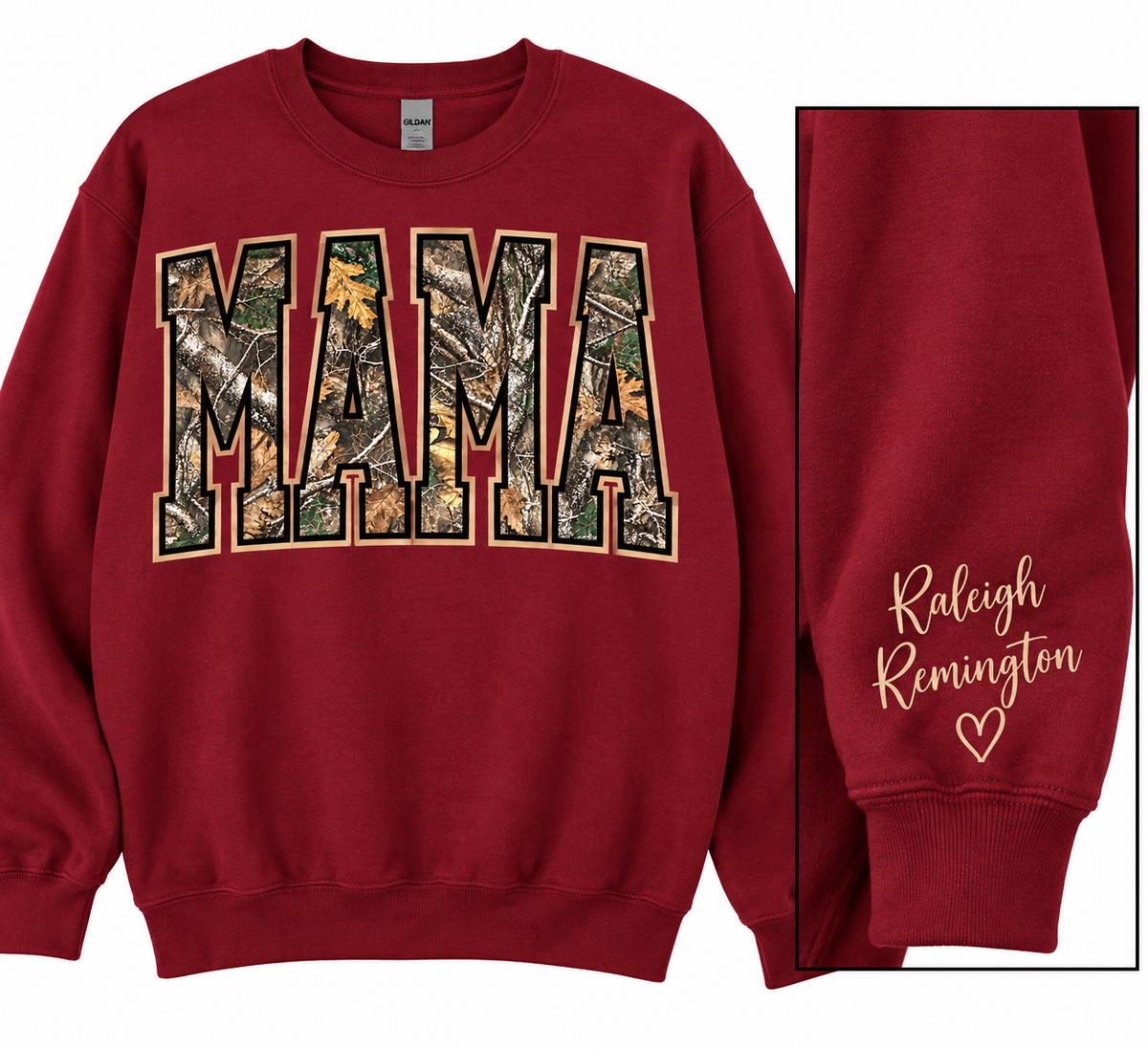 Personalized Mama — Camo Varsity