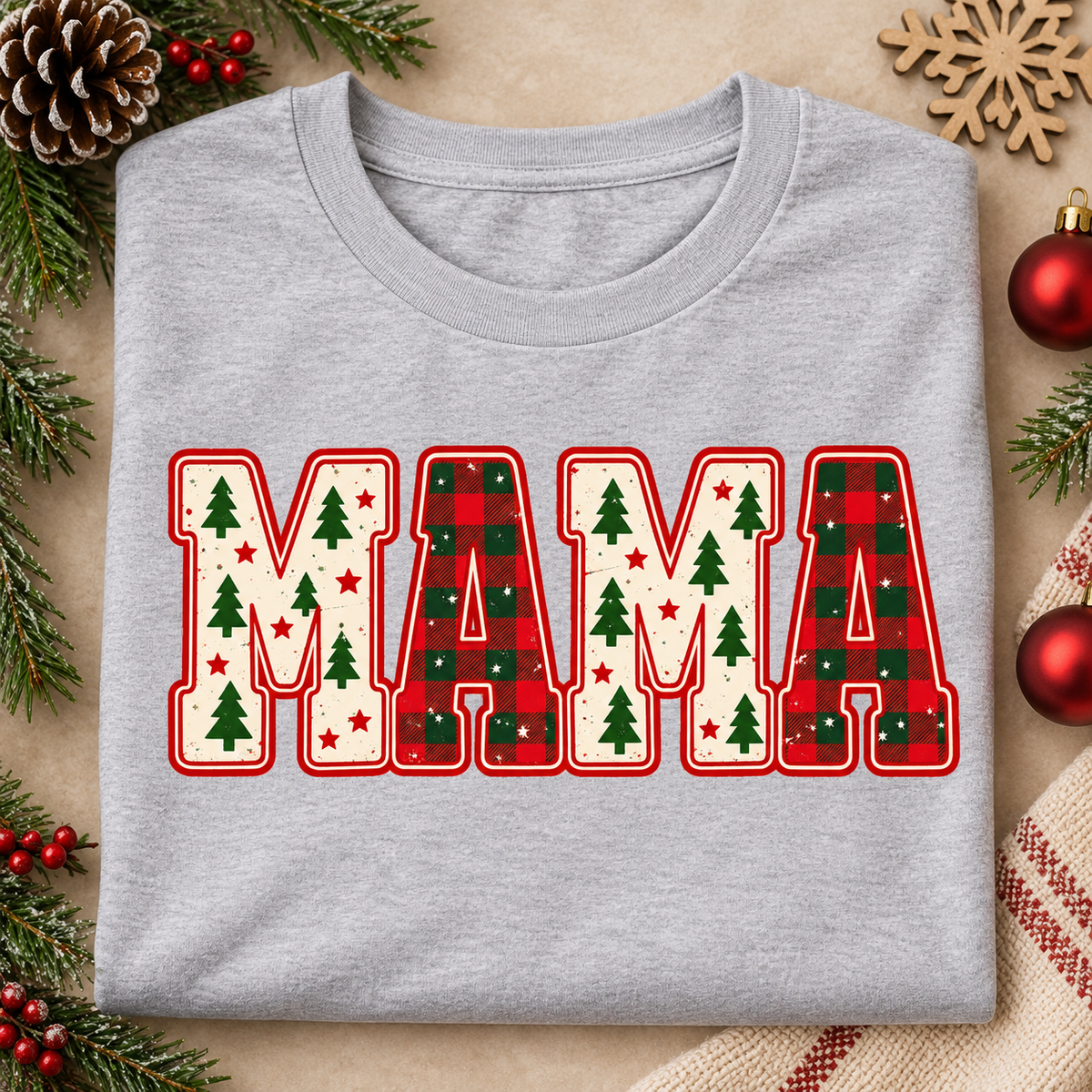 Mama — Christmas Patchwork