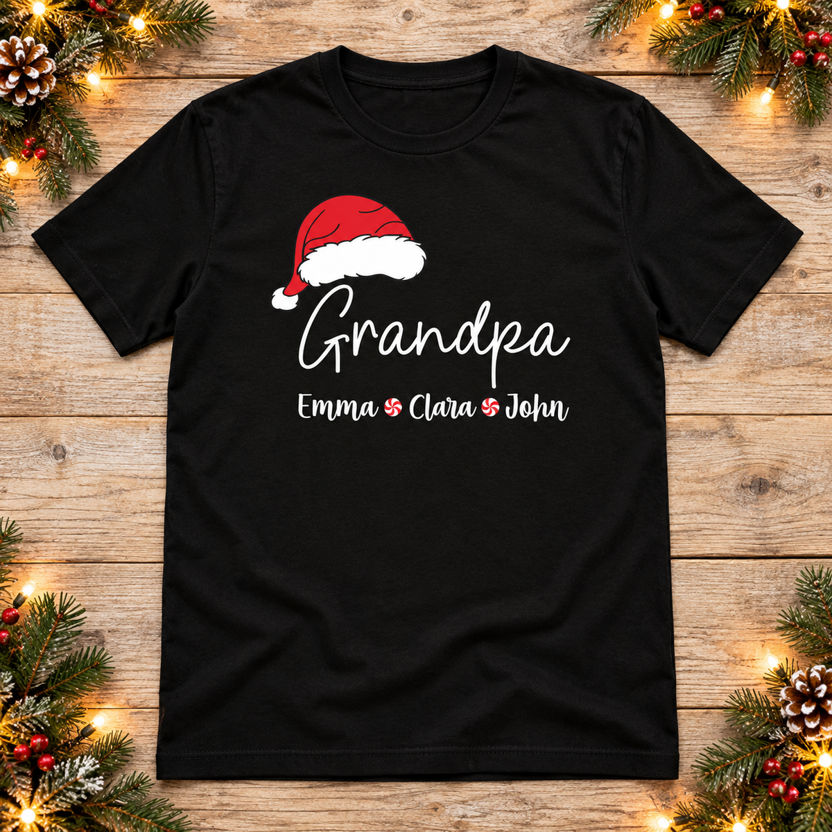 Personalized Grandpa — Santa Hat