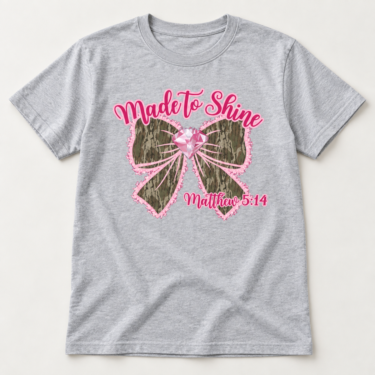 Made to Shine — Mustangs Camo Bow