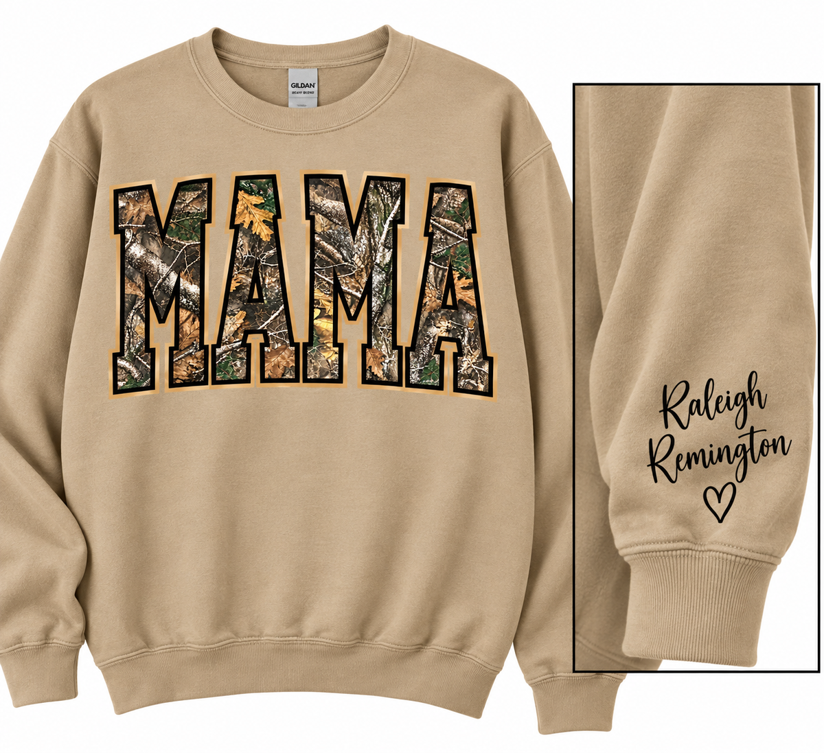 Personalized Mama — Camo Varsity