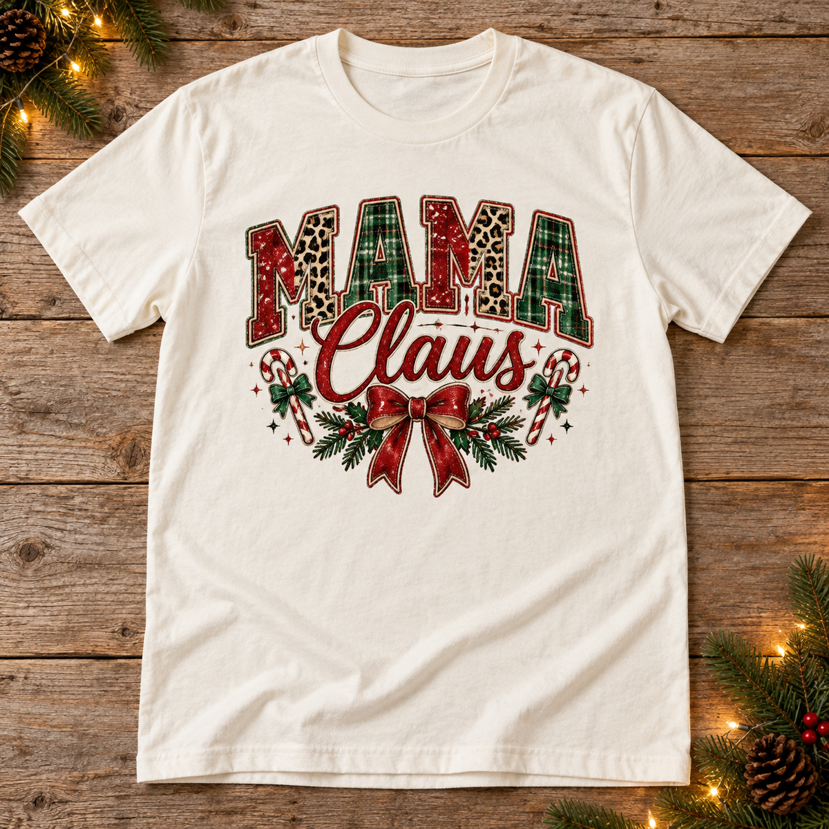 Mama Claus — Leopard Santa Hat