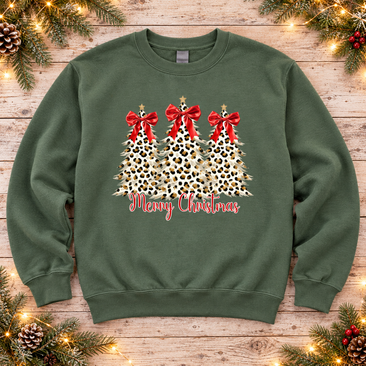 Merry Christmas — Leopard Bow Trees