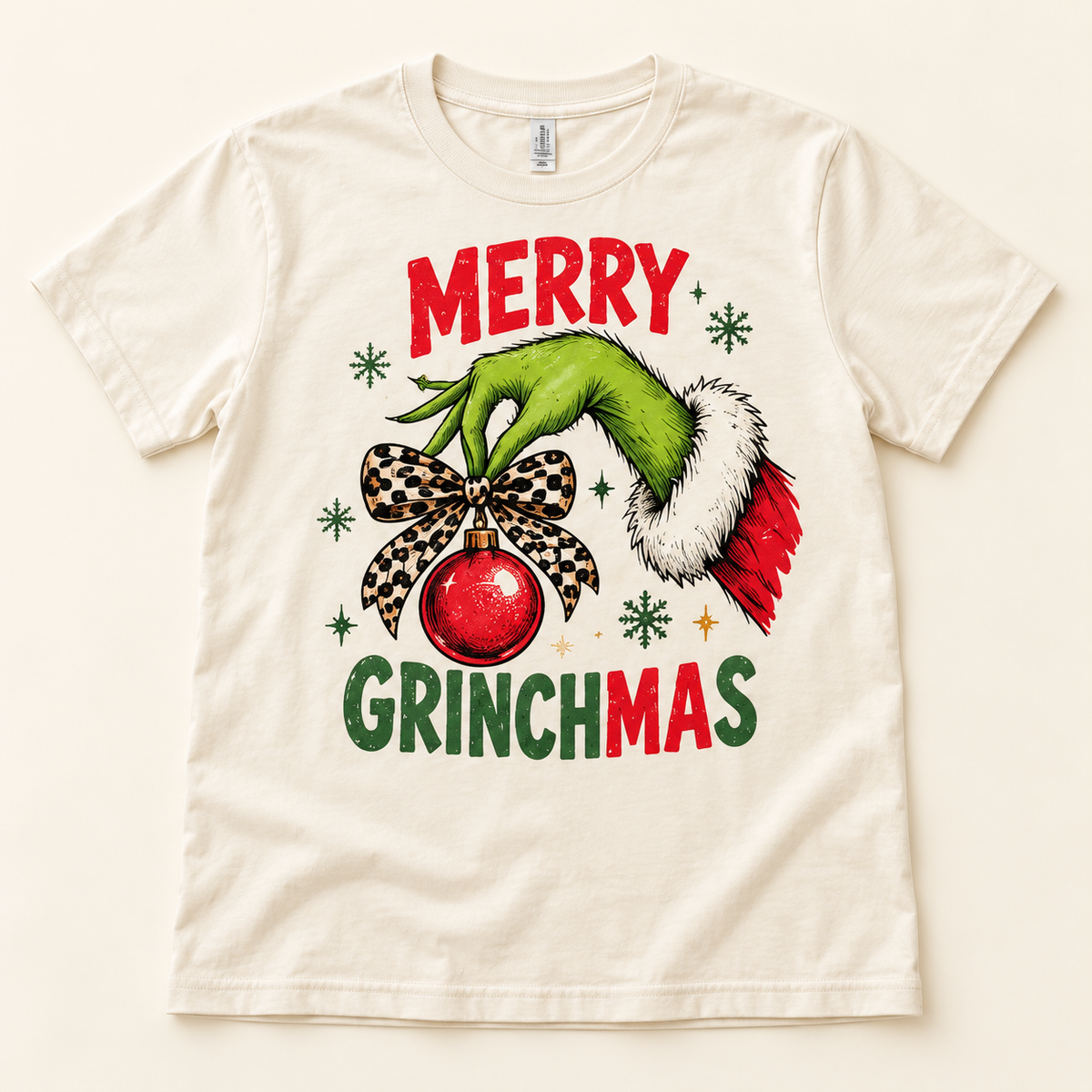 Merry Grinchmas – Ivory full tee mockup