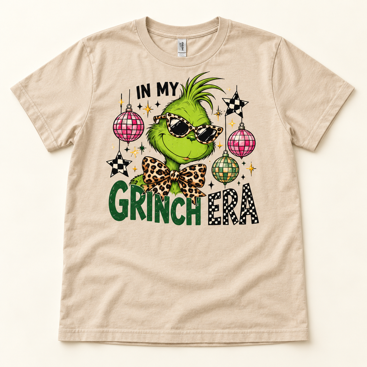In My Grinch Era – Sand full tee mockup