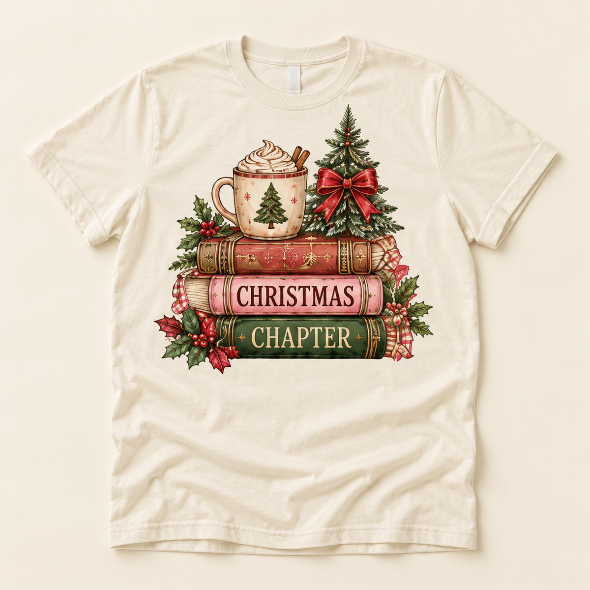 Christmas Chapter – Ivory full tee mockup