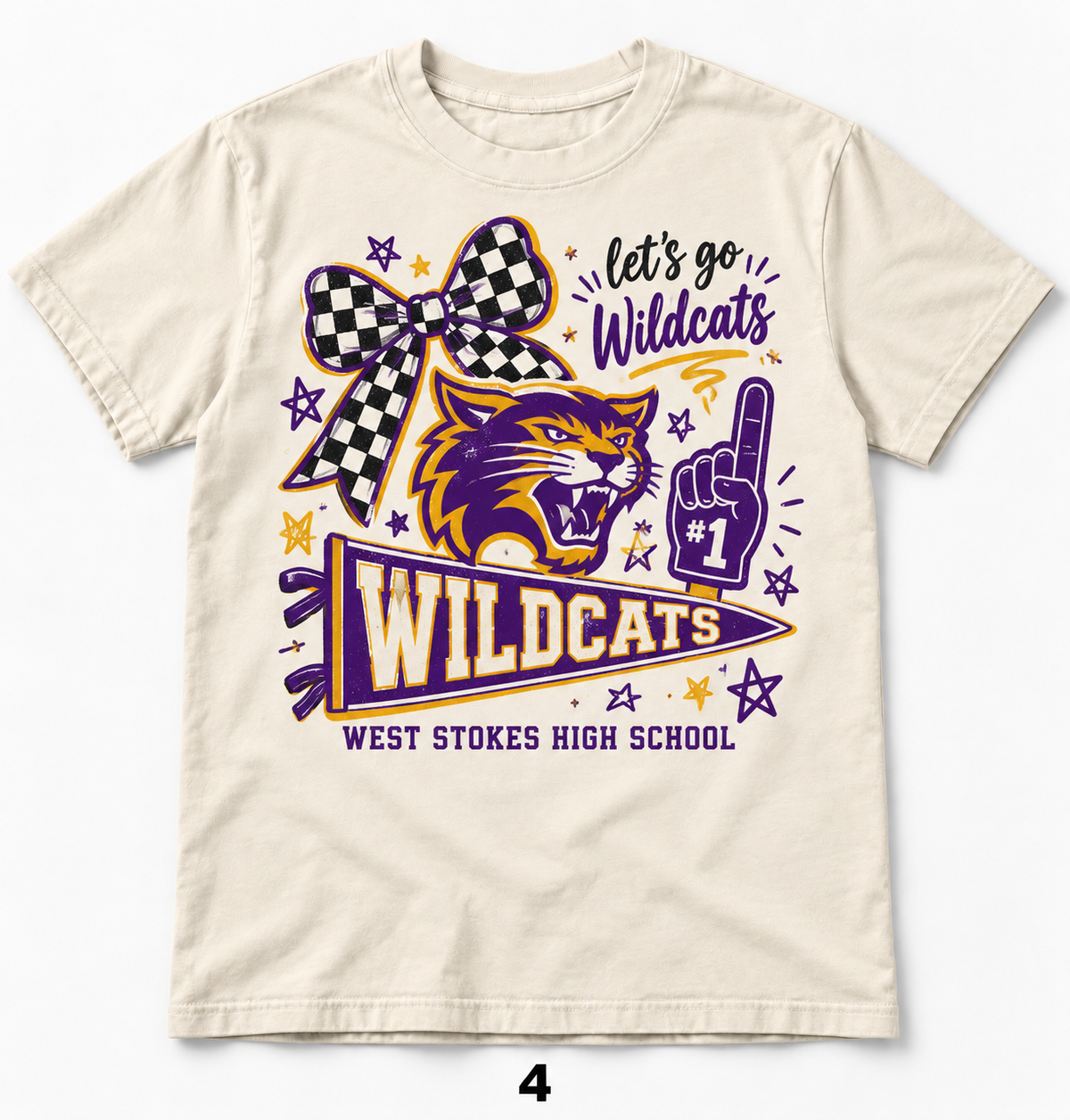 West Stokes Wildcats — Bow & Spirit Pennant