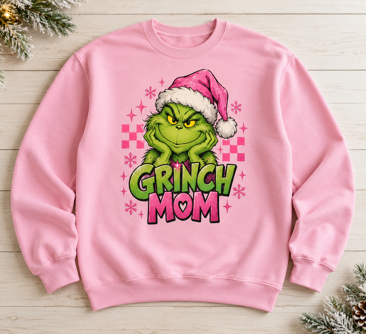 Grinch Mom Pink