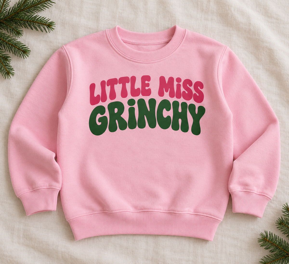 Little Miss Grinchy Lettering