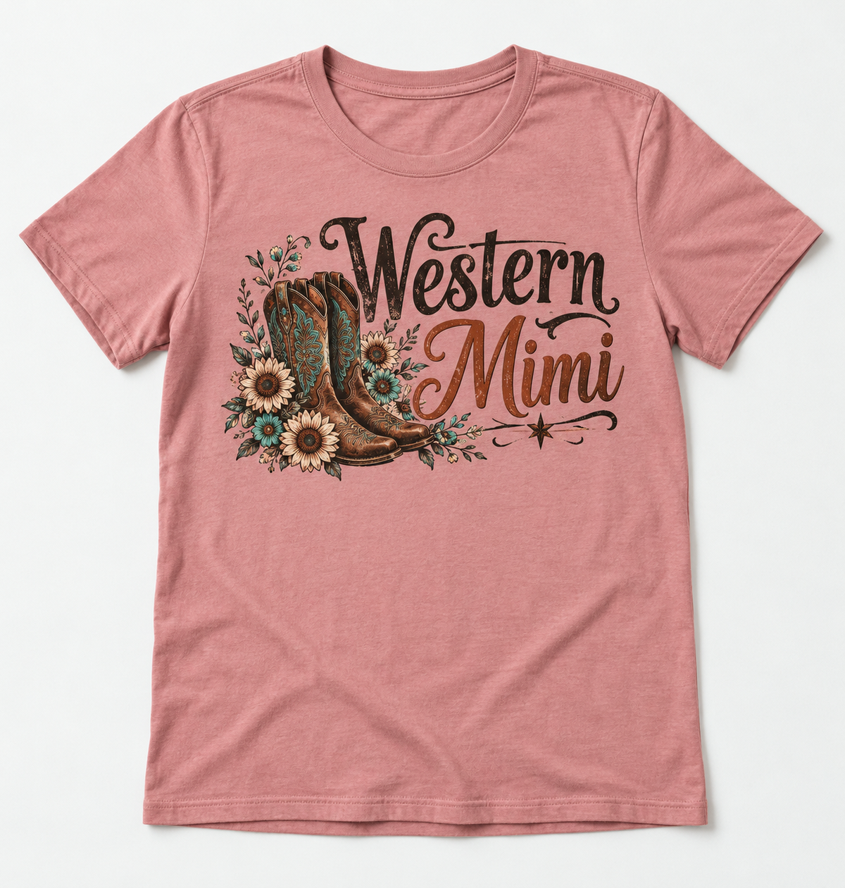 Western Mimi western tee mockup