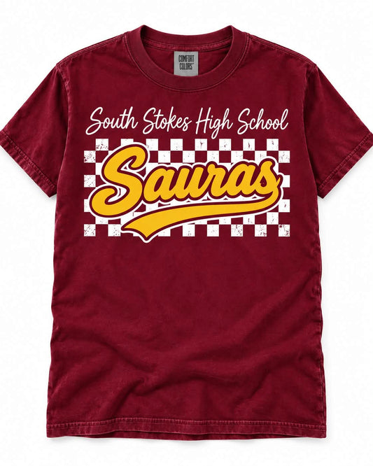 South Stokes Sauras — Checkerboard Script