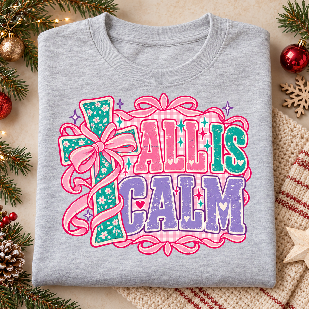 All Is Calm — Pastel Christmas