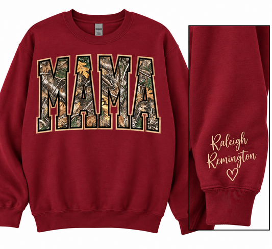 Personalized Mama — Camo Varsity
