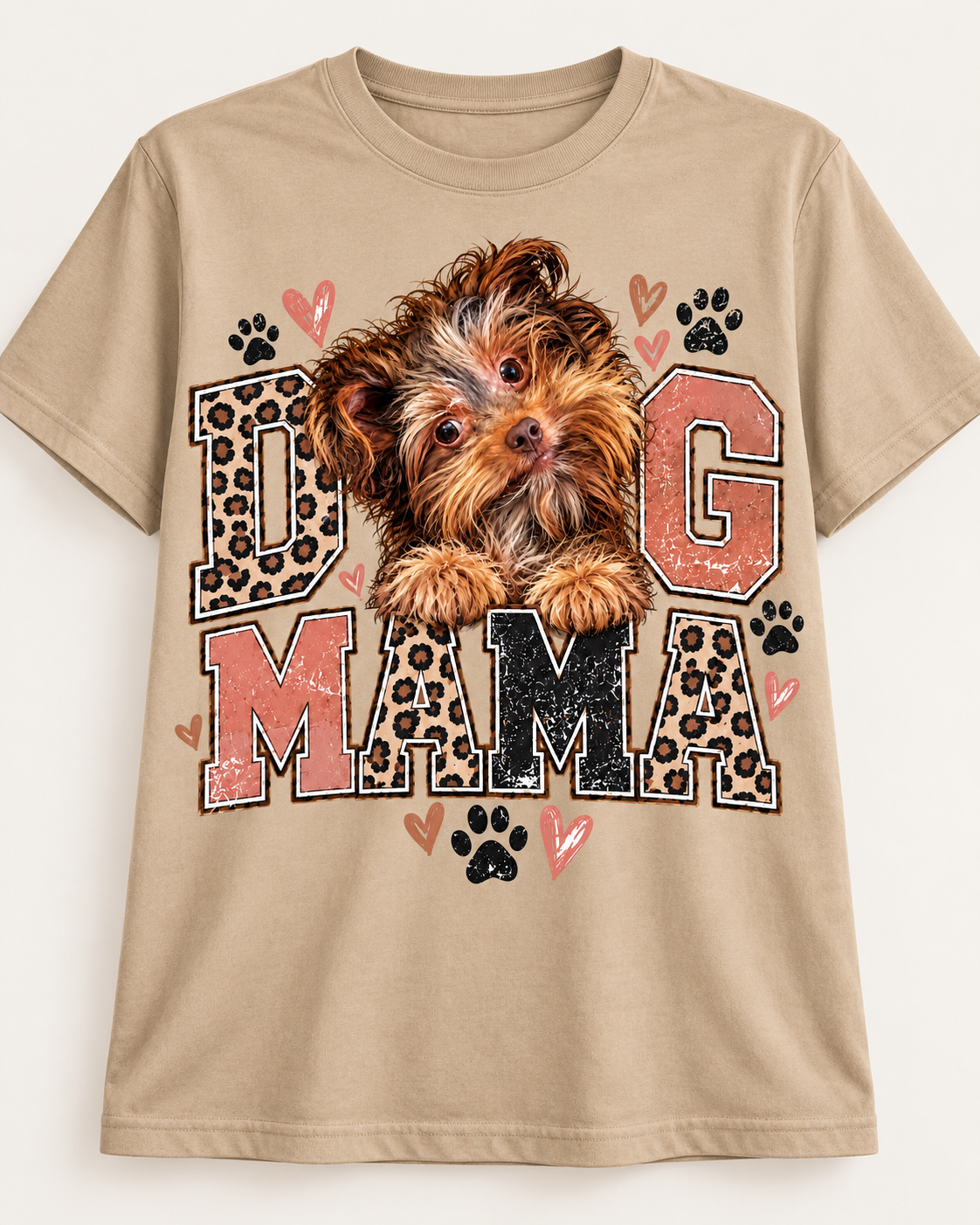 Dog Mama — Yorkie & Leopard
