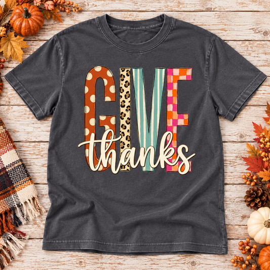 Give Thanks — Colorful Typography