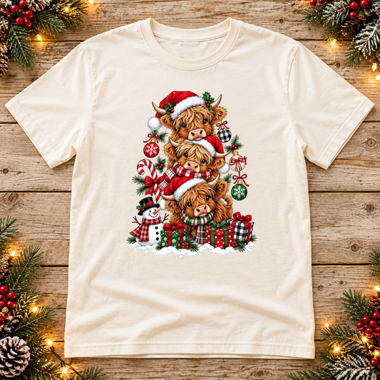Christmas Highland Cow