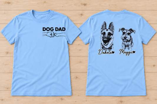 Personalized Dog Dad — Front & Back