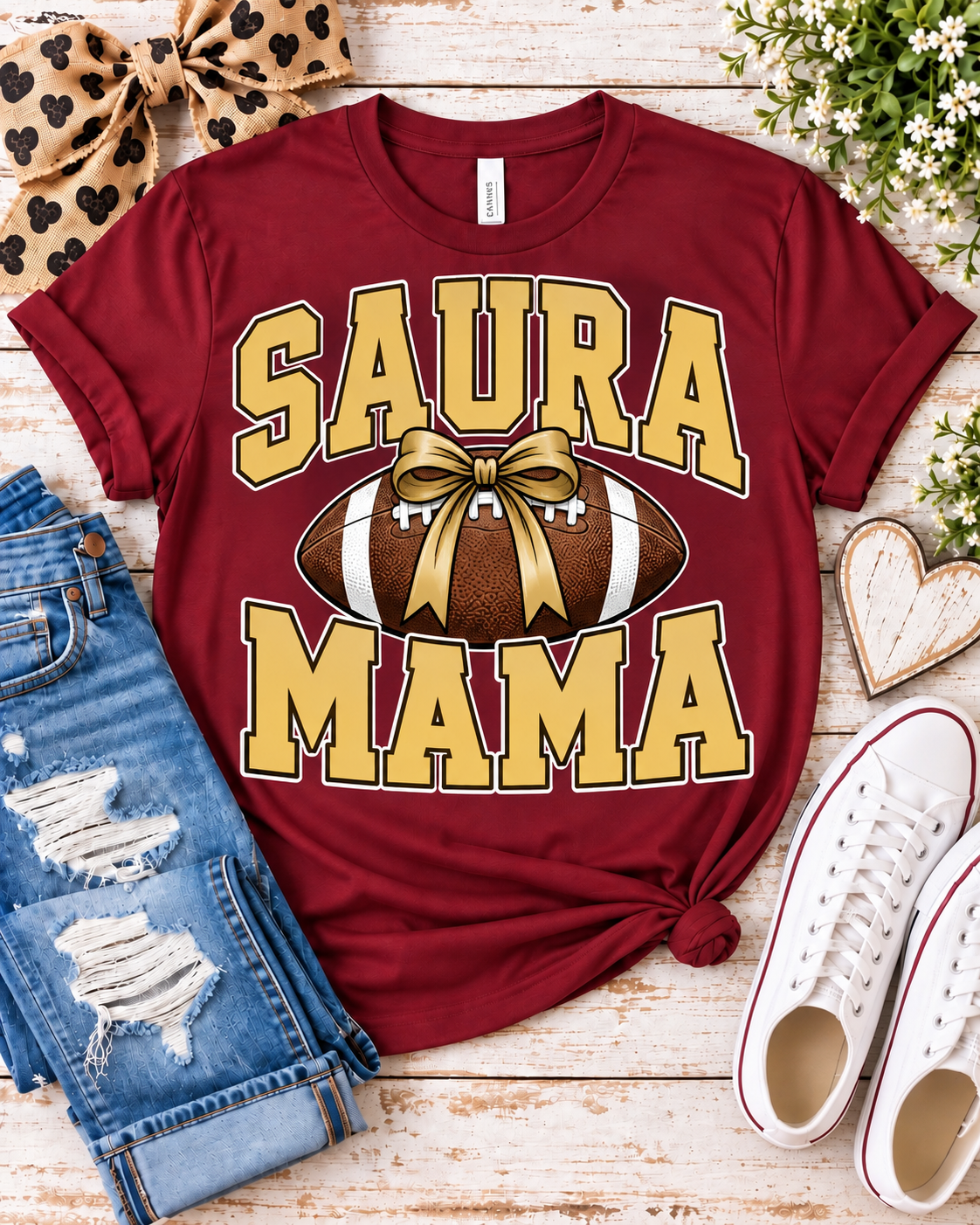 Saura Mama — Gold Football Varsity