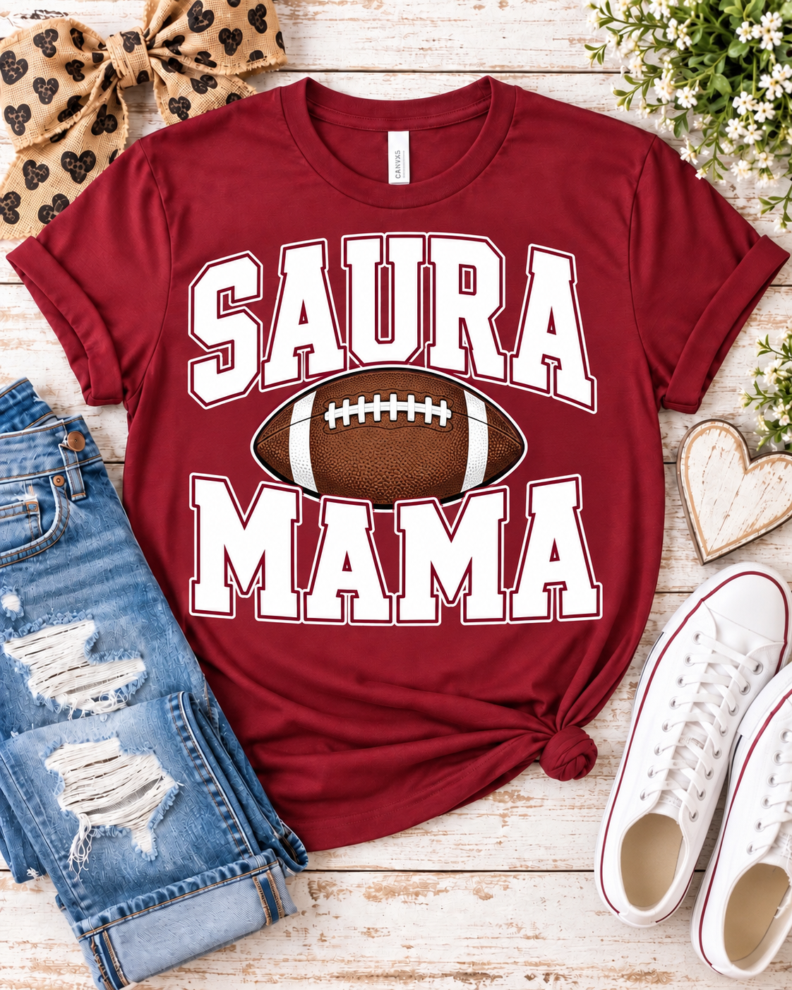 Saura Mama — White Football Varsity