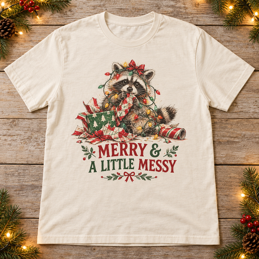 Merry & a Little Messy — Christmas Raccoon