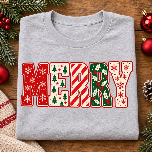 Merry — Christmas Patchwork