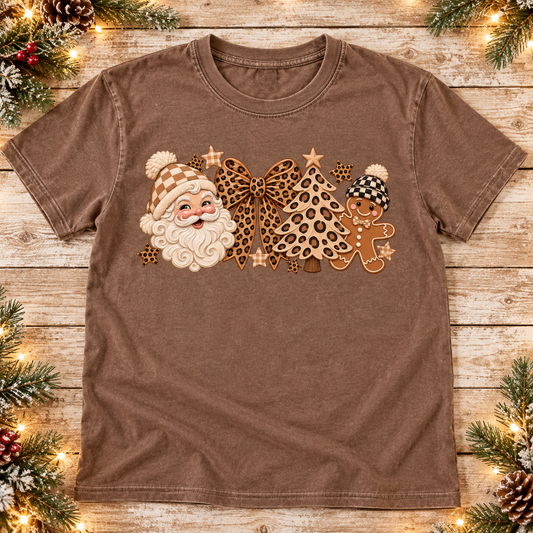 Vintage Santa & Leopard Trees