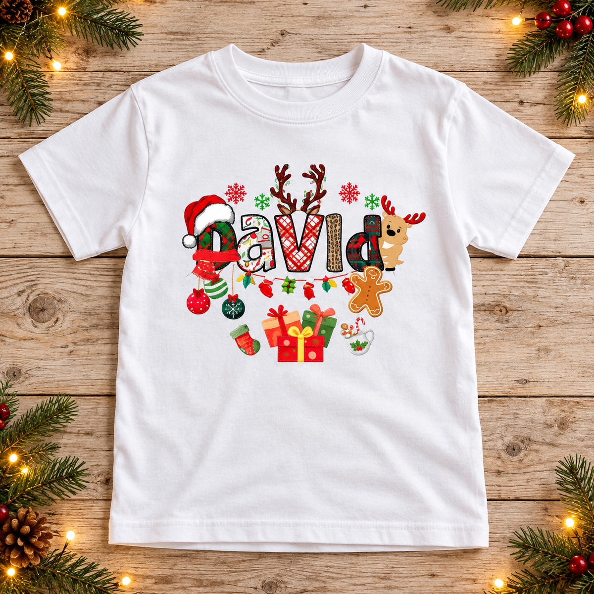 Personalized Christmas Patchwork Name