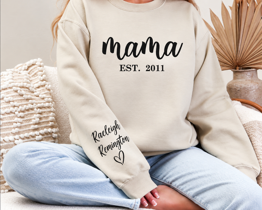 Personalized Mama — Bold Script Est.