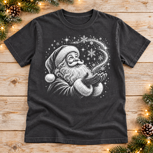 Santa — Black & White Sketch