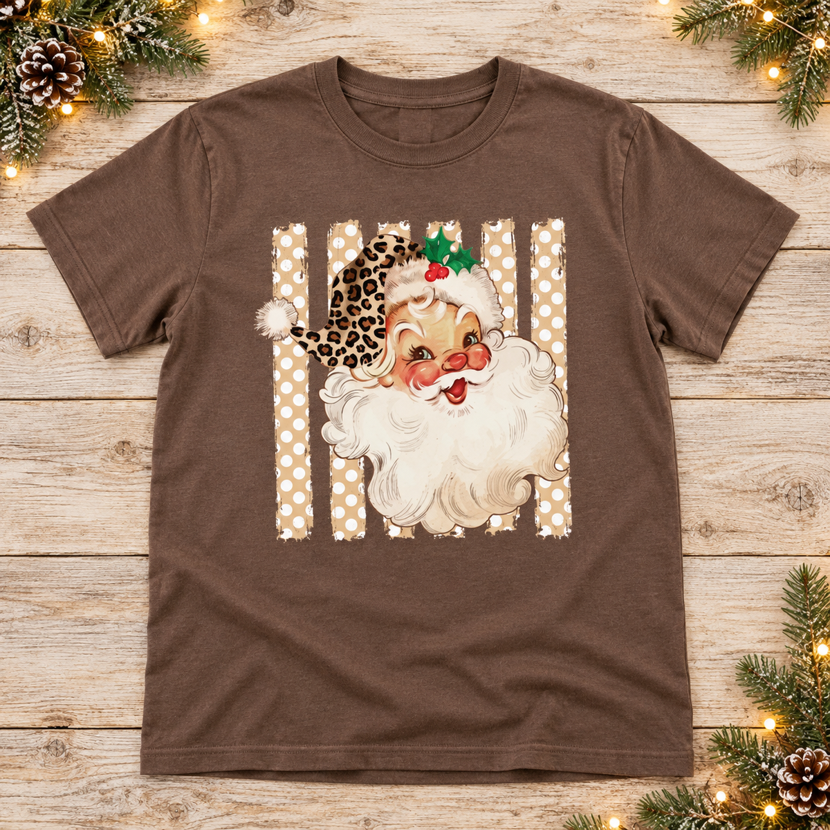 Vintage Santa — Striped Leopard