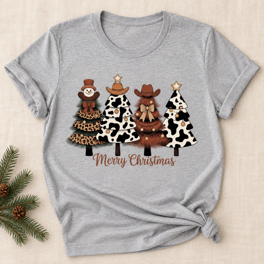 Western Christmas — Animal Print Trees
