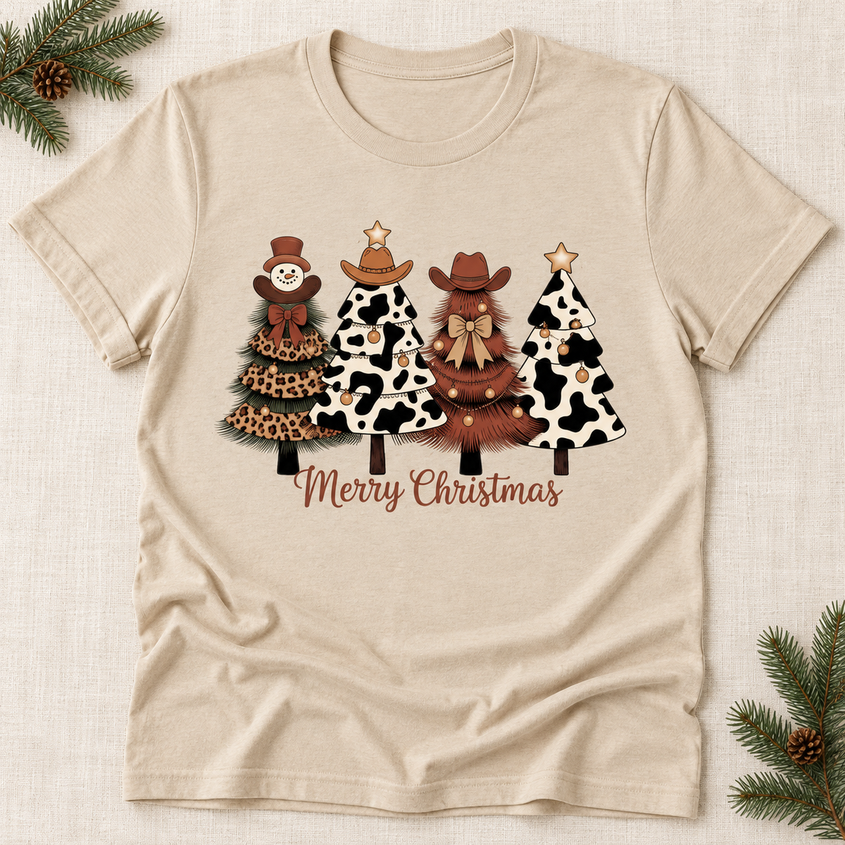 Western Christmas — Animal Print Trees