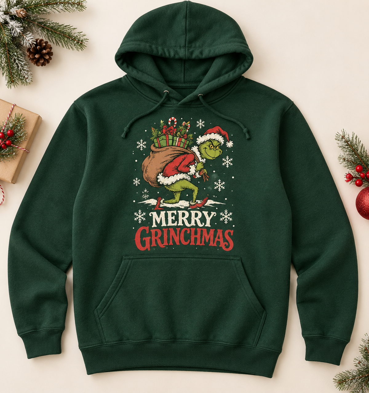 Merry Grinchmas Gift Sack