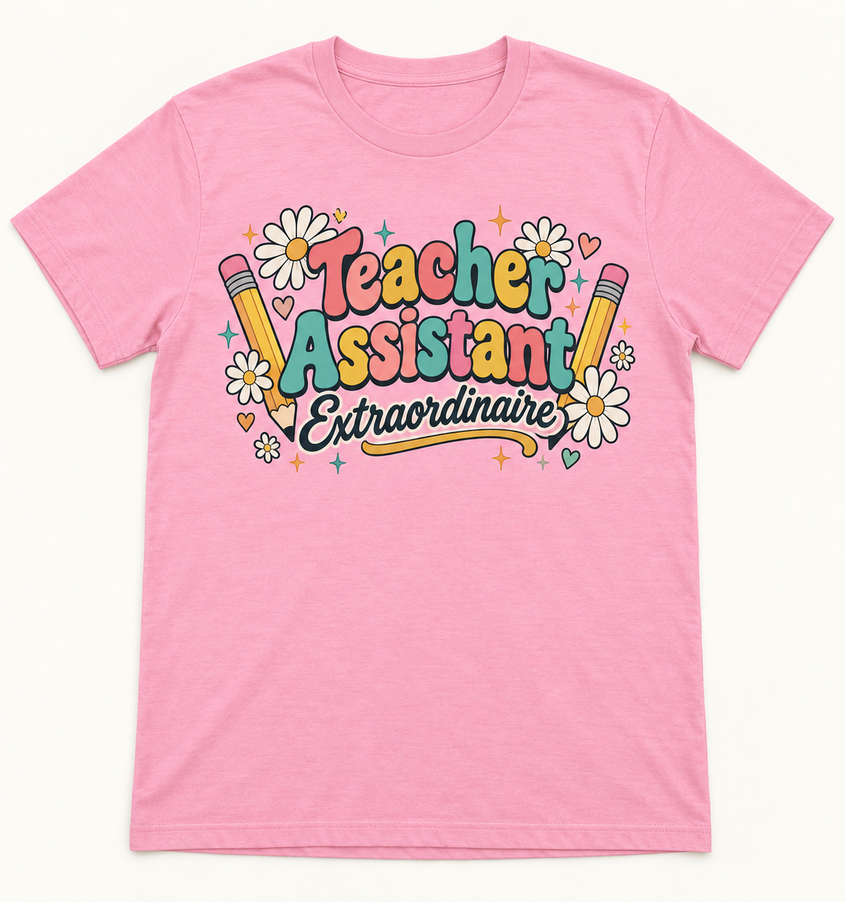 Teacher Assistant Extraordinaire — School Staff Tee mockup