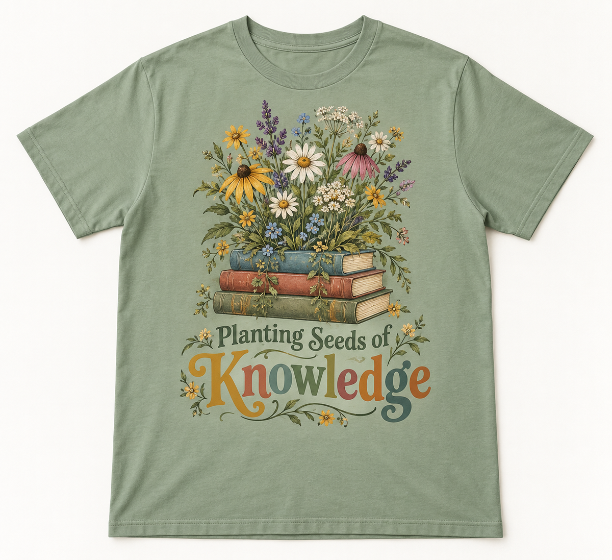 Planting Seeds of Knowledge — School Staff Tee mockup