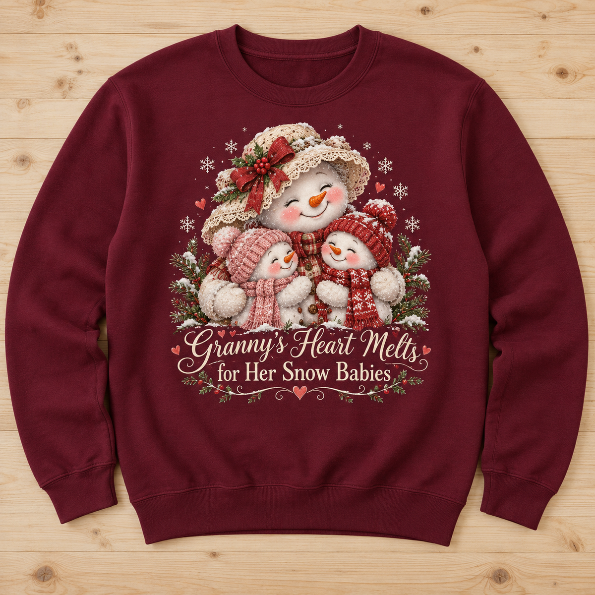 Granny's Heart Melts for Her Snow Babies sweatshirt