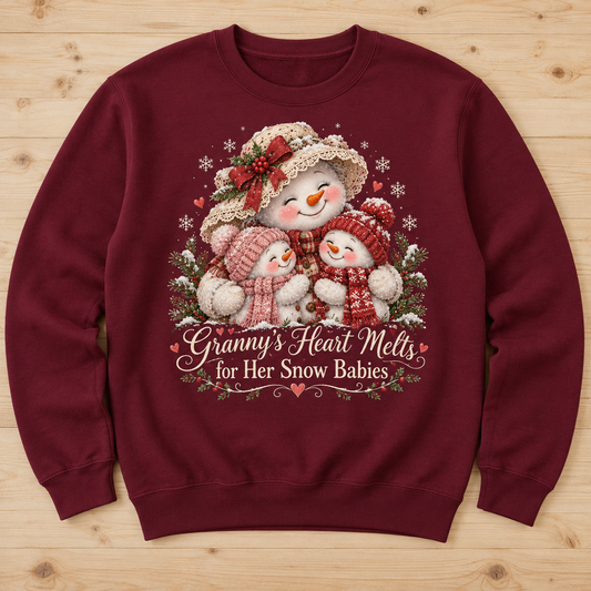 Granny's Heart Melts for Her Snow Babies sweatshirt