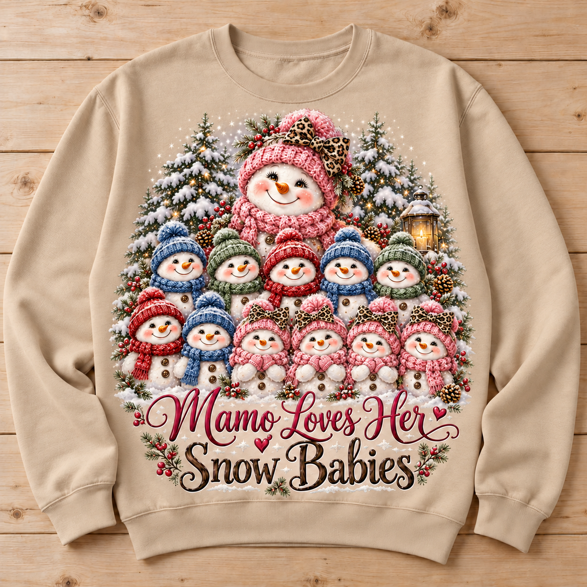 Mamo Loves Her Snow Babies — 11 Grandbabies sweatshirt