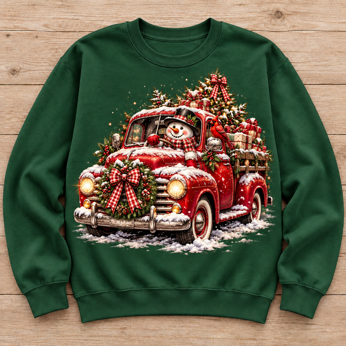 Snowman Christmas Truck Driver sweatshirt