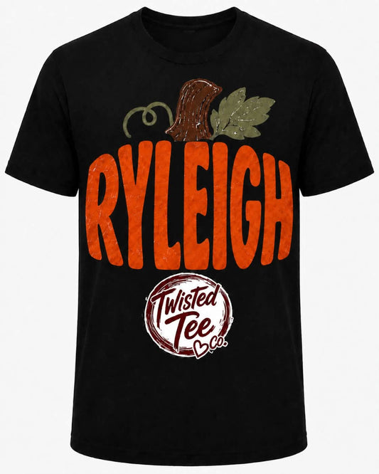 Personalized Kids Pumpkin Name Tee