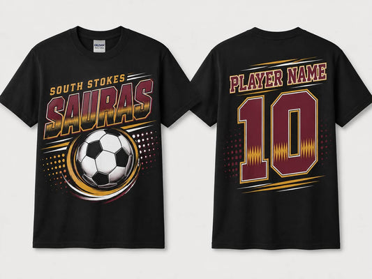 Personalized South Stokes Soccer — Bold Front & Back