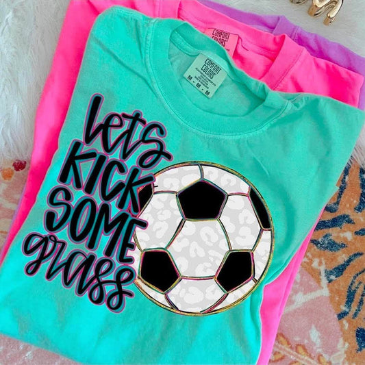 Let's Kick Some Grass — Leopard Soccer Ball