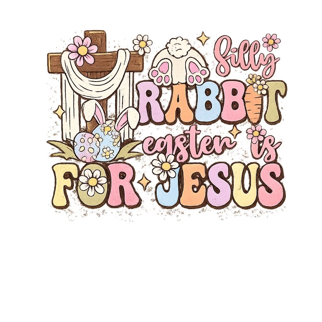 Silly Rabbit, Easter Is for Jesus — Pastel Florals