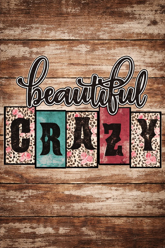 Beautiful Crazy — Leopard Floral Blocks