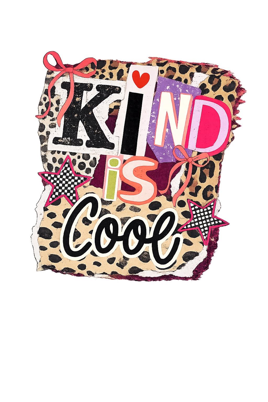 Kind Is Cool — Leopard & Checkerboard Stars
