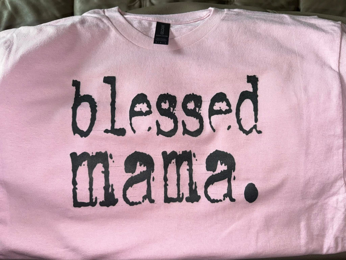 Blessed Mama — Distressed Type