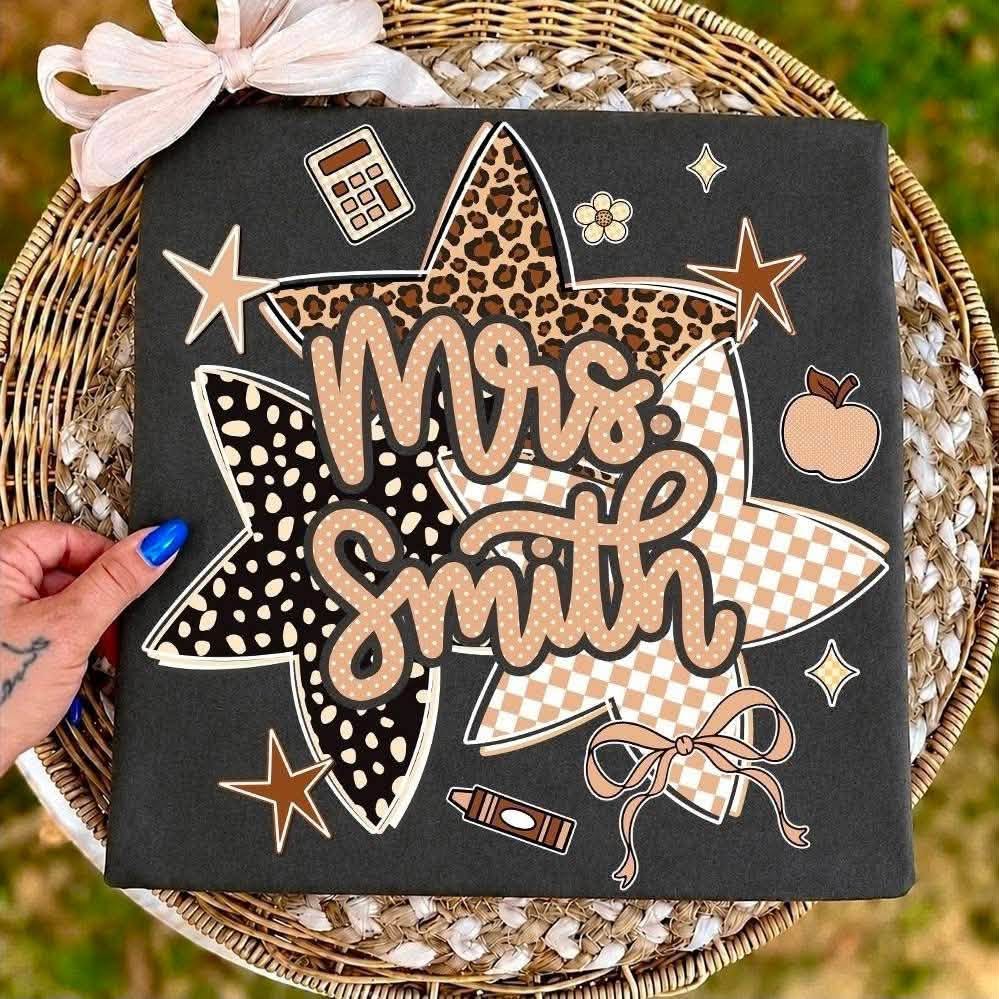 Personalized Teacher — Neutral Leopard Stars