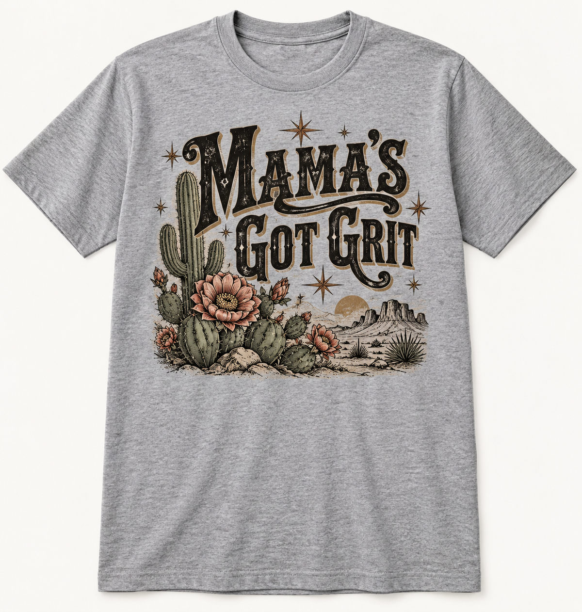 Mama's Got Grit tee mockup